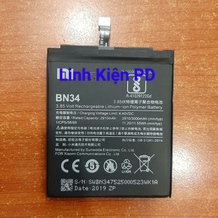 Pin xiaomi redmi 5a bn34