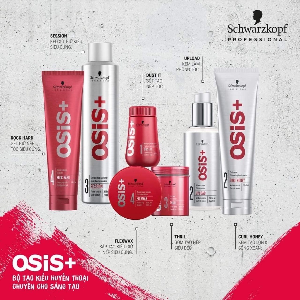 [Có bill] Keo Xịt Bóng tóc Osis+ 1 Sparkler 300ml (Hàng Nhập Đức)