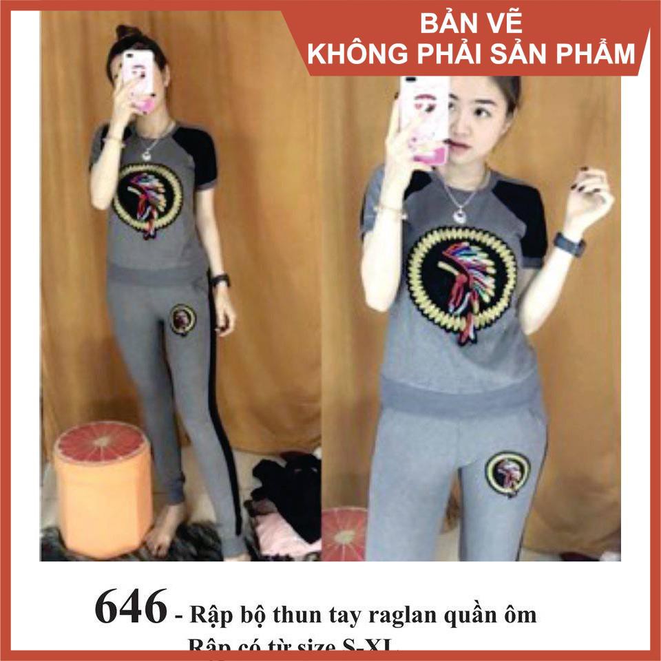 Rập bộ vải thun - rập giấy mã 646