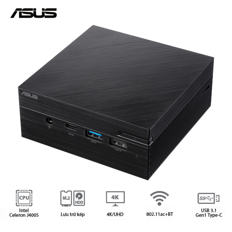 Bảng giá [SUPER SALE 21.09] Mini PC ASUS PN40-BBC680MV (Intel Celeron J4025/ 4G RAM/ 240G SSD/ Intel 802.11ac + Bluetooth/ 3 Years Warranty) Phong Vũ