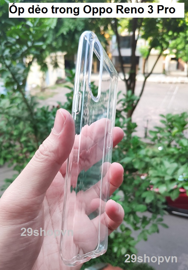 Ốp Oppo Reno 3 Pro dẻo trong suốt (Loại đẹp)