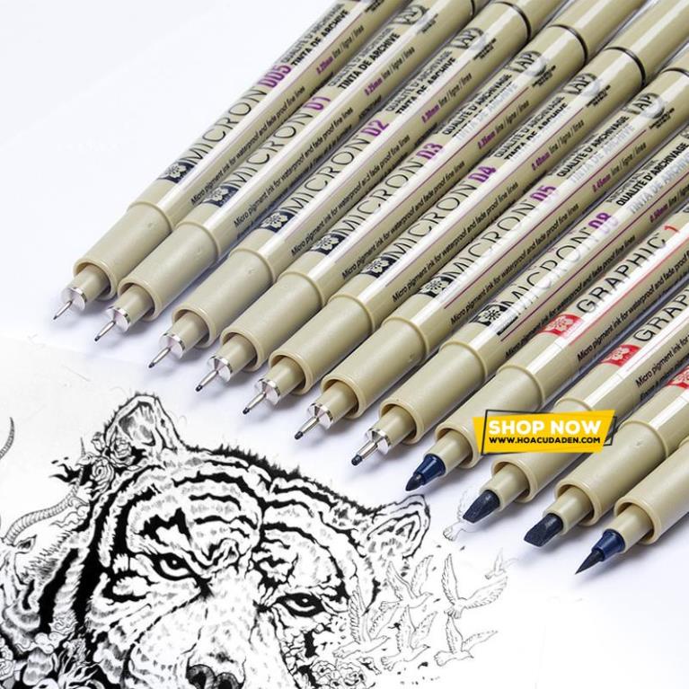 [MINHBAO] Bút Line Đen Kháng Nước Sakura Micron