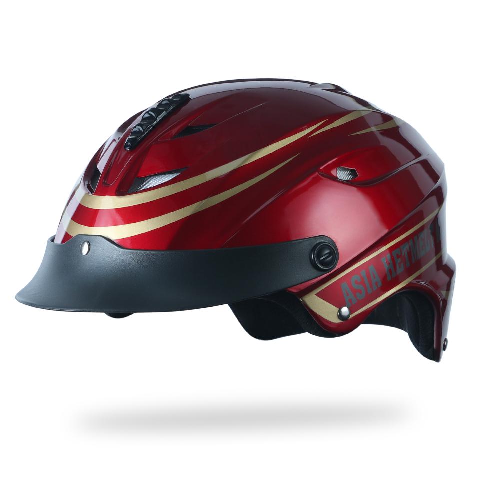 [NHÀ SẢN XUẤT] Mũ bảo hiểm nửa đầu có kính Asia Helmet MT-117LT - Trọng lượng nhẹ - Thoáng mát - Phù hợp với cả nam và nữ - Hàng chính hãng - Bảo hành 12 tháng | Trực tiếp từ NSX
