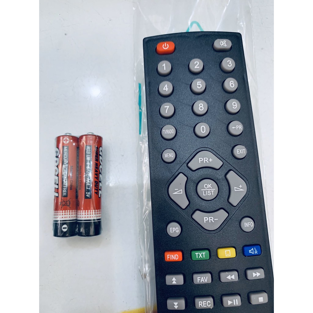Remote điều khiển đầu thu VTC kỹ thuật số KTS