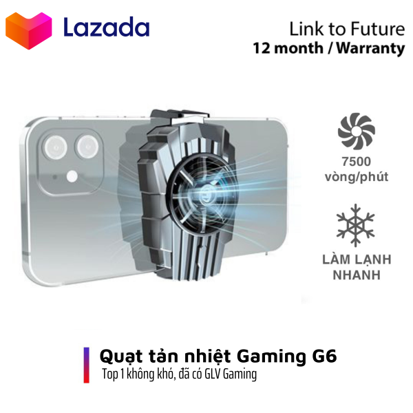 Quạt tản nhiệt điện thoại, Quạt tản nhiệt Gaming G6 Tốc độ 5400 vòng/ phút