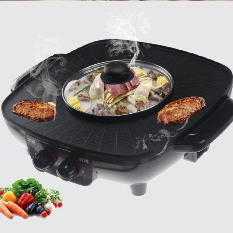 Bảng giá Bếp Lẩu Nướng Điện Không Khói 2in1 Công Suất 1600W - Bếp Lẩu Nướng Gia Đình - Bếp Lẩu Nướng 2in1 - Bếp lẩu - Bếp Nướng - Lẩu Nướng Không Khói - Lẩu Nướng Gia Đình Điện máy Pico