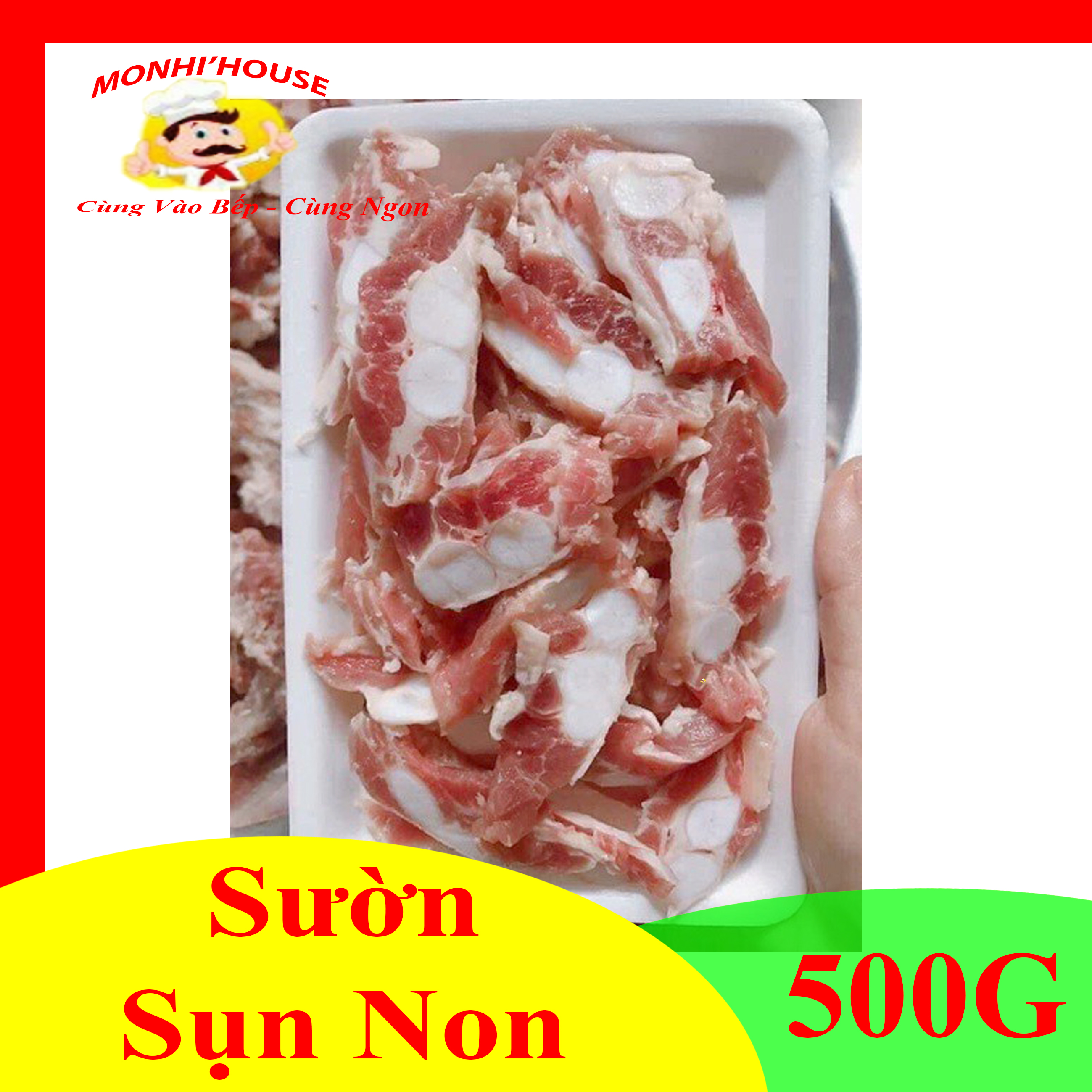 1Kg Sườn Sụn heo ngon/ 500g