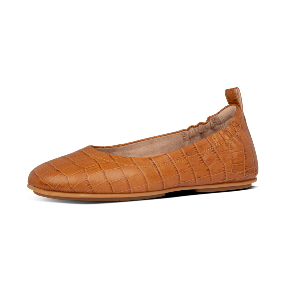 GIÀY BÚP BÊ NỮ FITFLOP AO7 - nâu nhạt