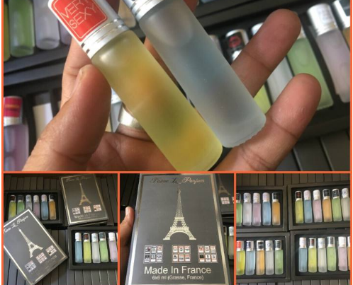 Set 6 chai nước Hoa Pháp mini nam nữ ( Dạng Lăn )