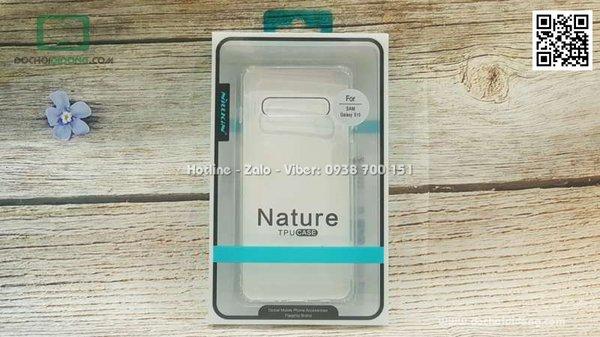Ốp lưng Samsung S10 Nillkin dẻo trong siêu mỏng