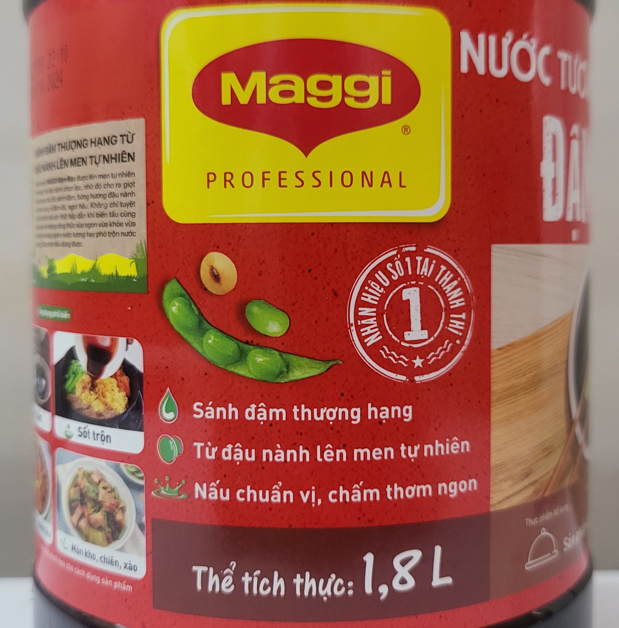 [BÌNH 1.8 Lít – ĐẬM ĐẶC] NƯỚC TƯƠNG ĐẬU NÀNH (mẫu mới) [VN] MAGGI Dark Soybean Sauce
