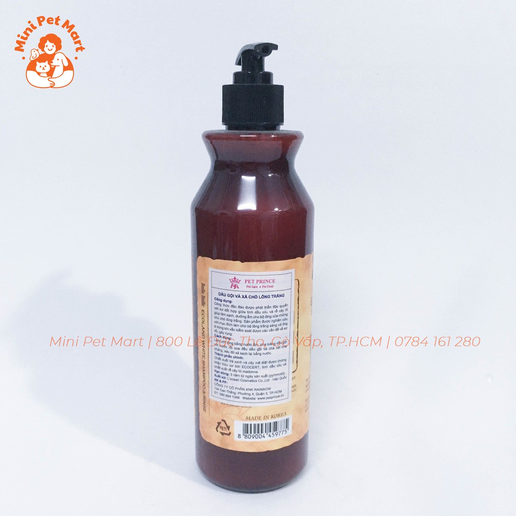 [HCM]Sữa tắm dành cho chó lông trắng BUDBLE BUDLE - 500ml