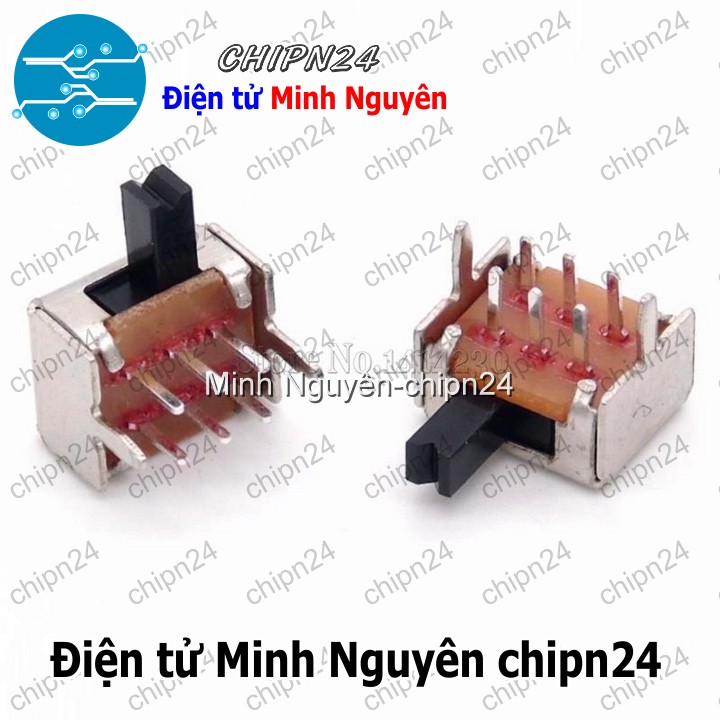 [5 cái] (K87) Công Tắc Gạt SK22D07 VG5 2P2T (6 chân 2 vị trí Cong) - HH003325