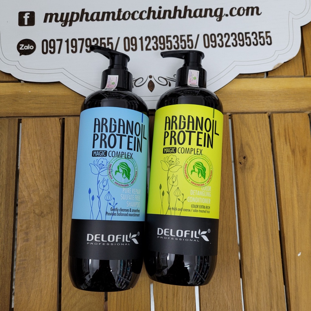 Dầu gội xả dưỡng ẩm phục hồi delofil 500ml - 800ml
