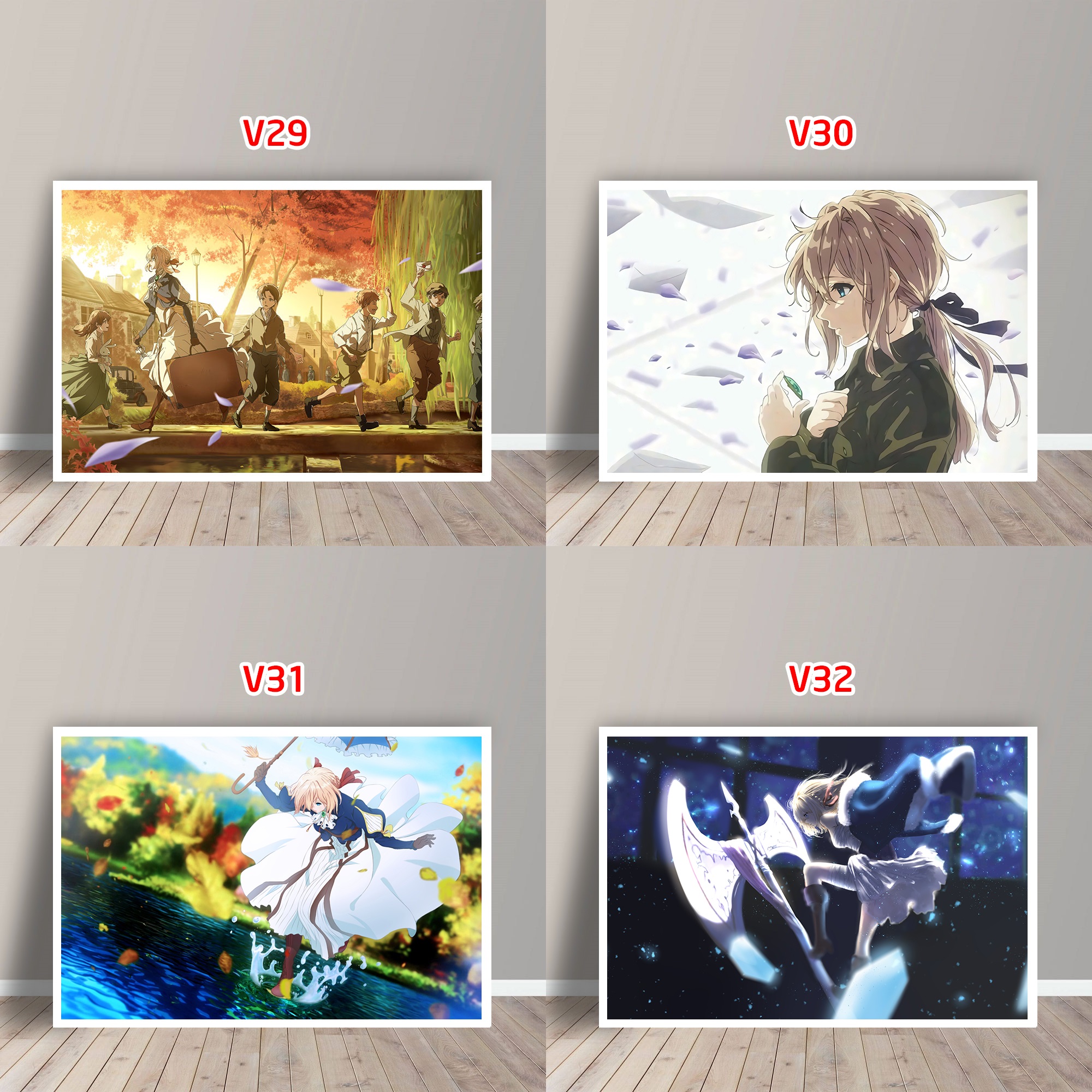 Tấm Postcard Cao Cấp Anime Violet Evergarden (21cm x 15cm)