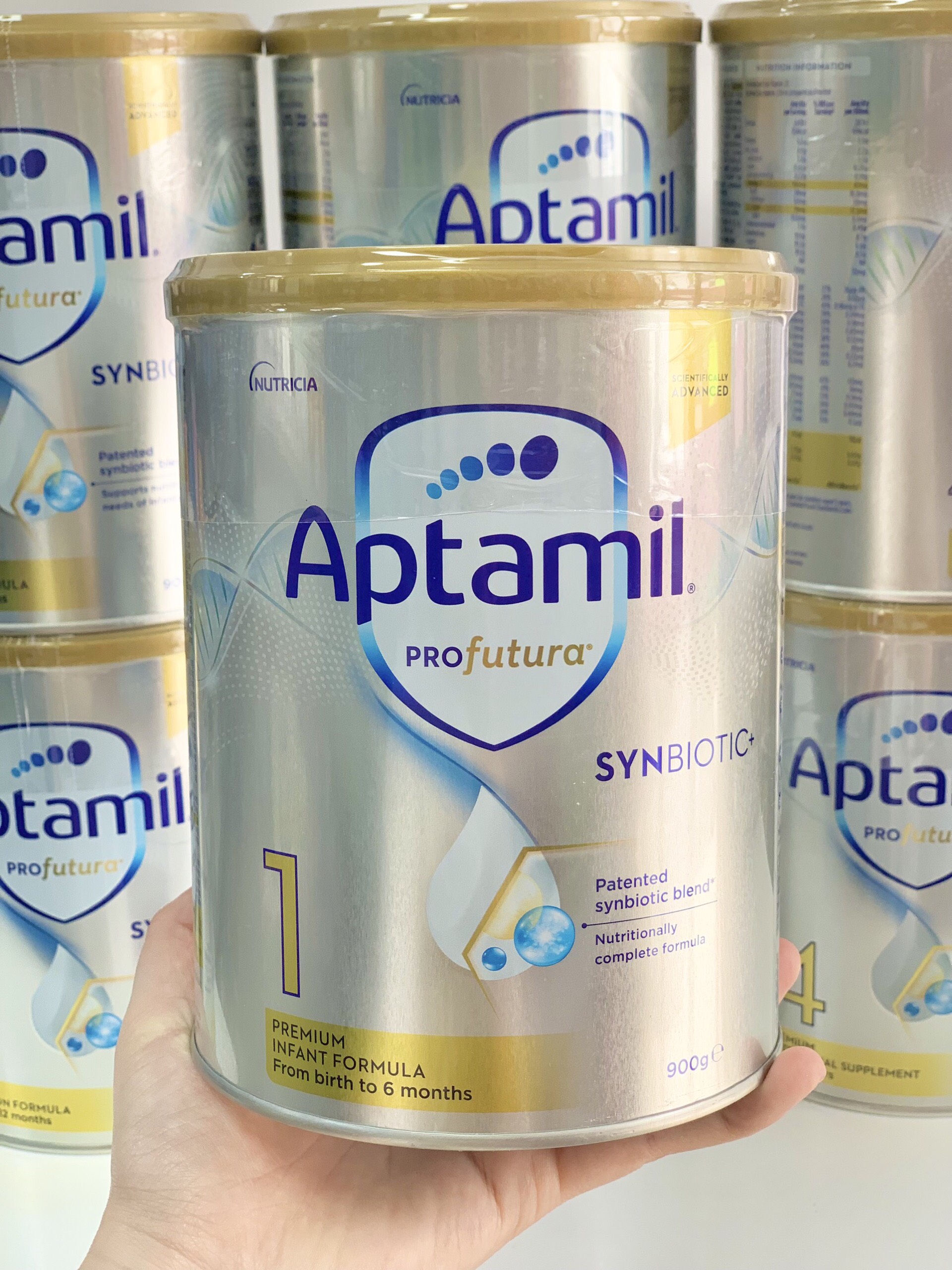 ( MẪU MỚI) SỮA  APTAMIL PROFUTURA ÚC 1,2,3,4 900gr