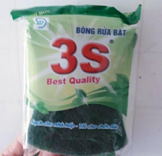 [HCM]Combo 05 miếng mút xốp rửa chén bát đĩa hãng 3S chất lượng cao