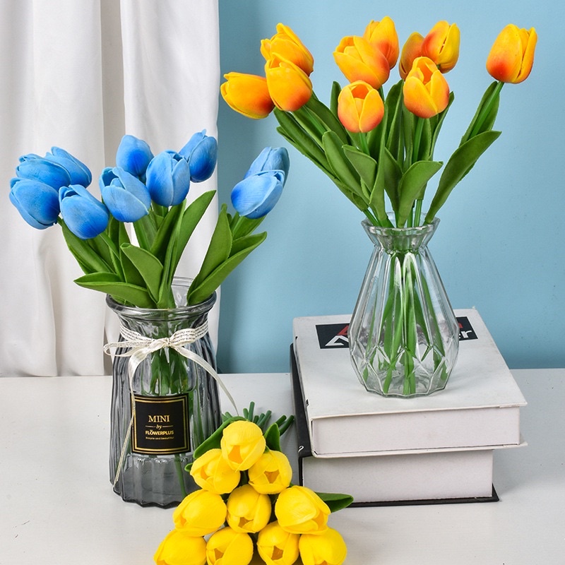 Hoa Tuylip Giả PU - Decor Studio, Trang Trí Phòng Khách, Để Bàn