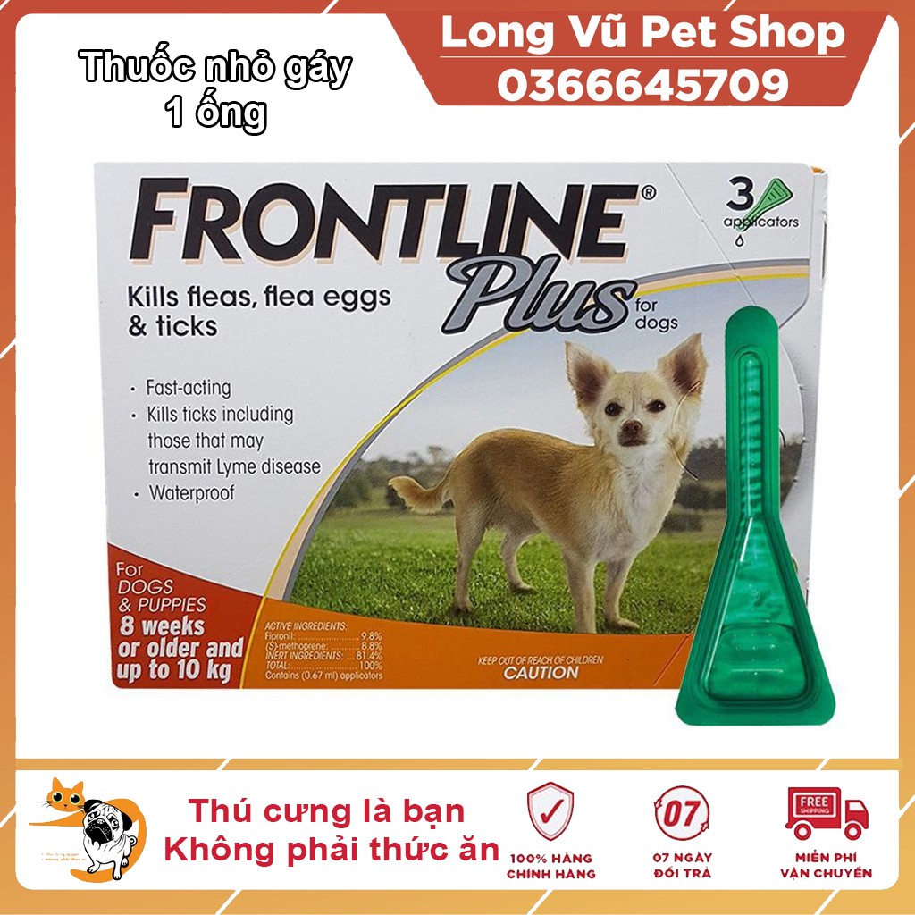 Thuốc Nhỏ Gáy  Ve Rận Frontline Plus Cho chó (< 10KG)