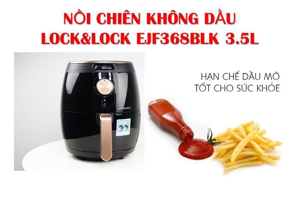 NỒI CHIÊN KHÔNG DẦU LOCK&LOCK EJF368BLK