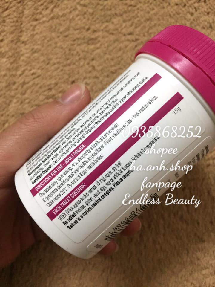 Organic Vitex Swisse 1500mg 60 viên