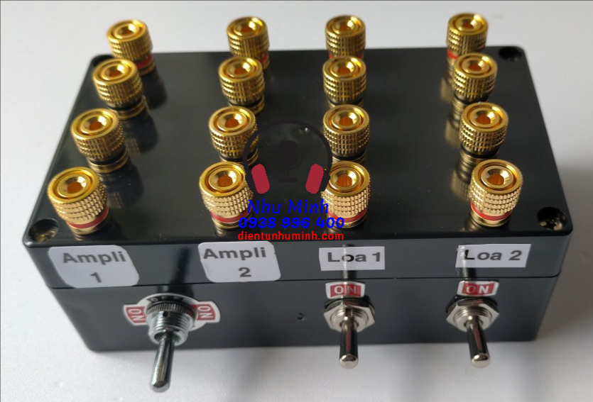 [HCM]BỘ CHIA 2 AMPLY 2 CẶP LOA