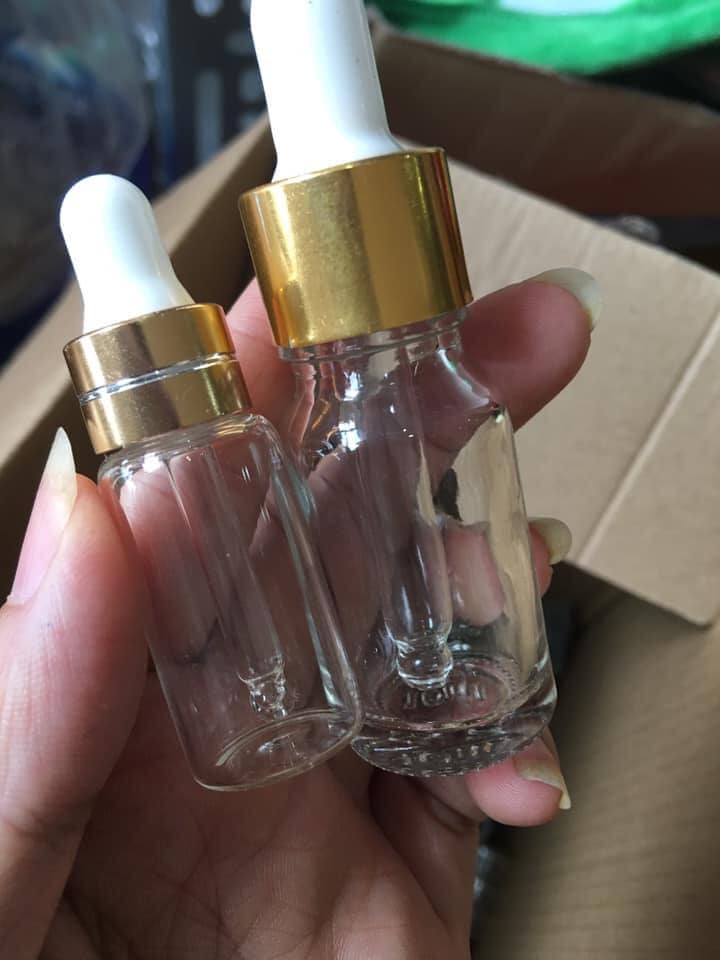 Lọ chiết Serum 5-10ml thủy tinh nắp bóp