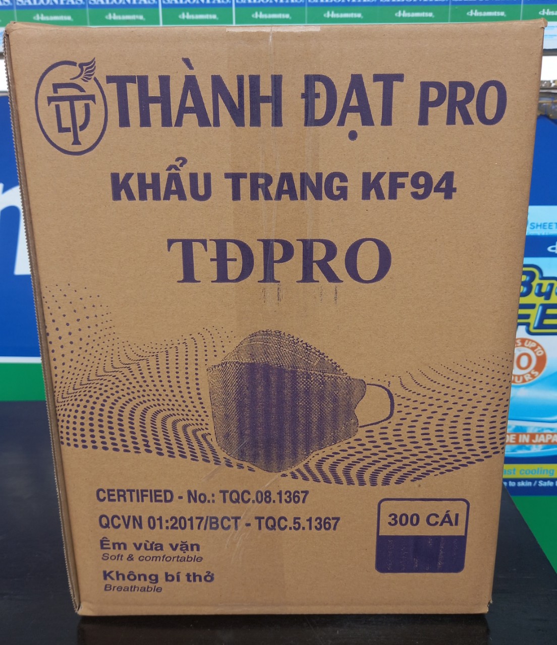 KHẨU TRANG KF94   ( 1 BỊCH 10 CÁI )   TRẮNG