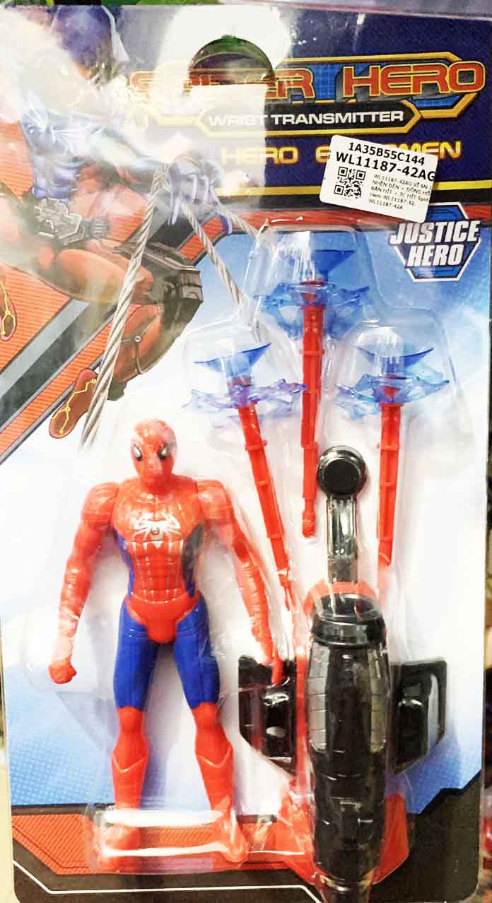 Đồ chơi mô hình người nhện spider man dụng cụ bắn tên