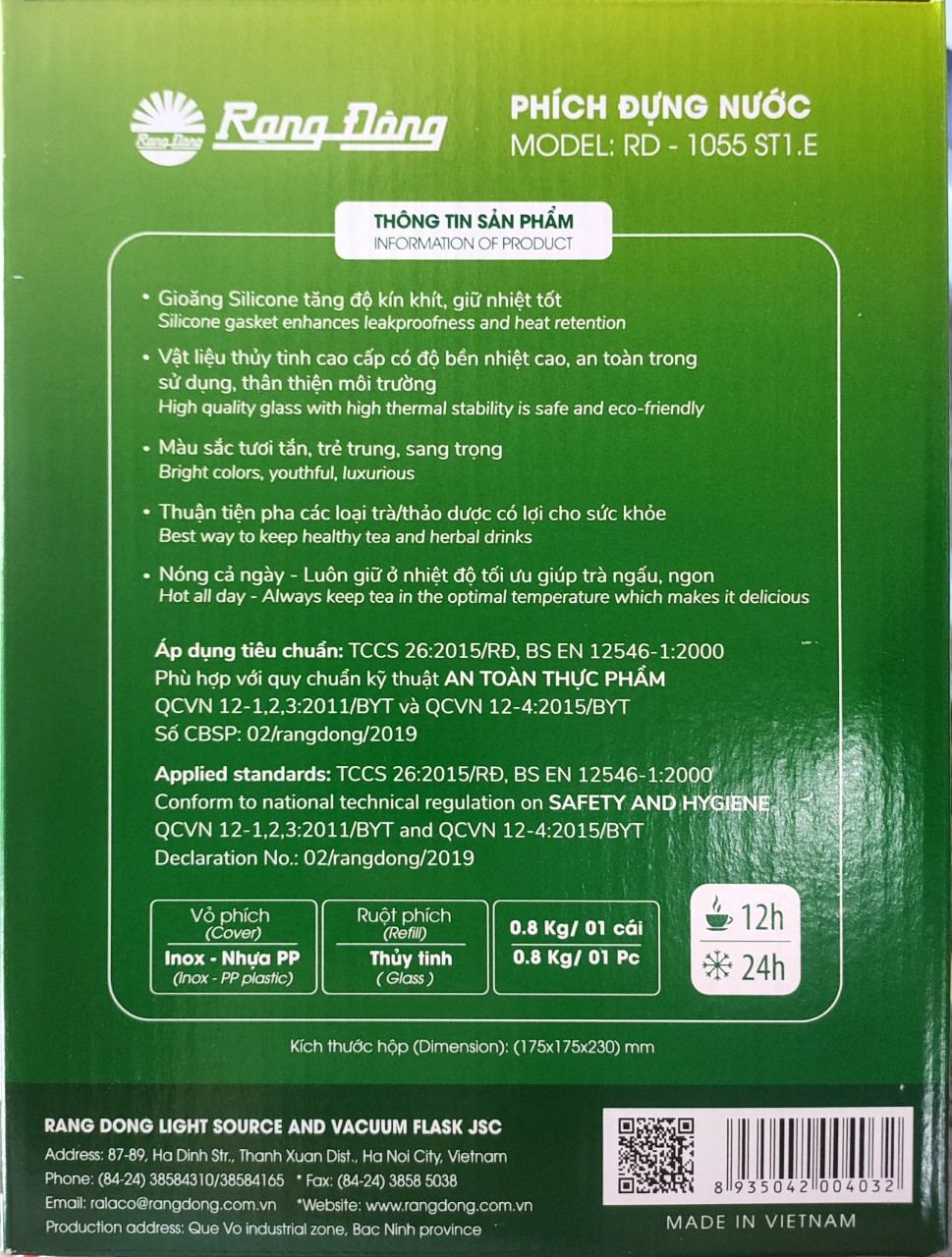 [HCM]Phích trà - Phích đựng nước Rạng Đông - 1055 ST1.E