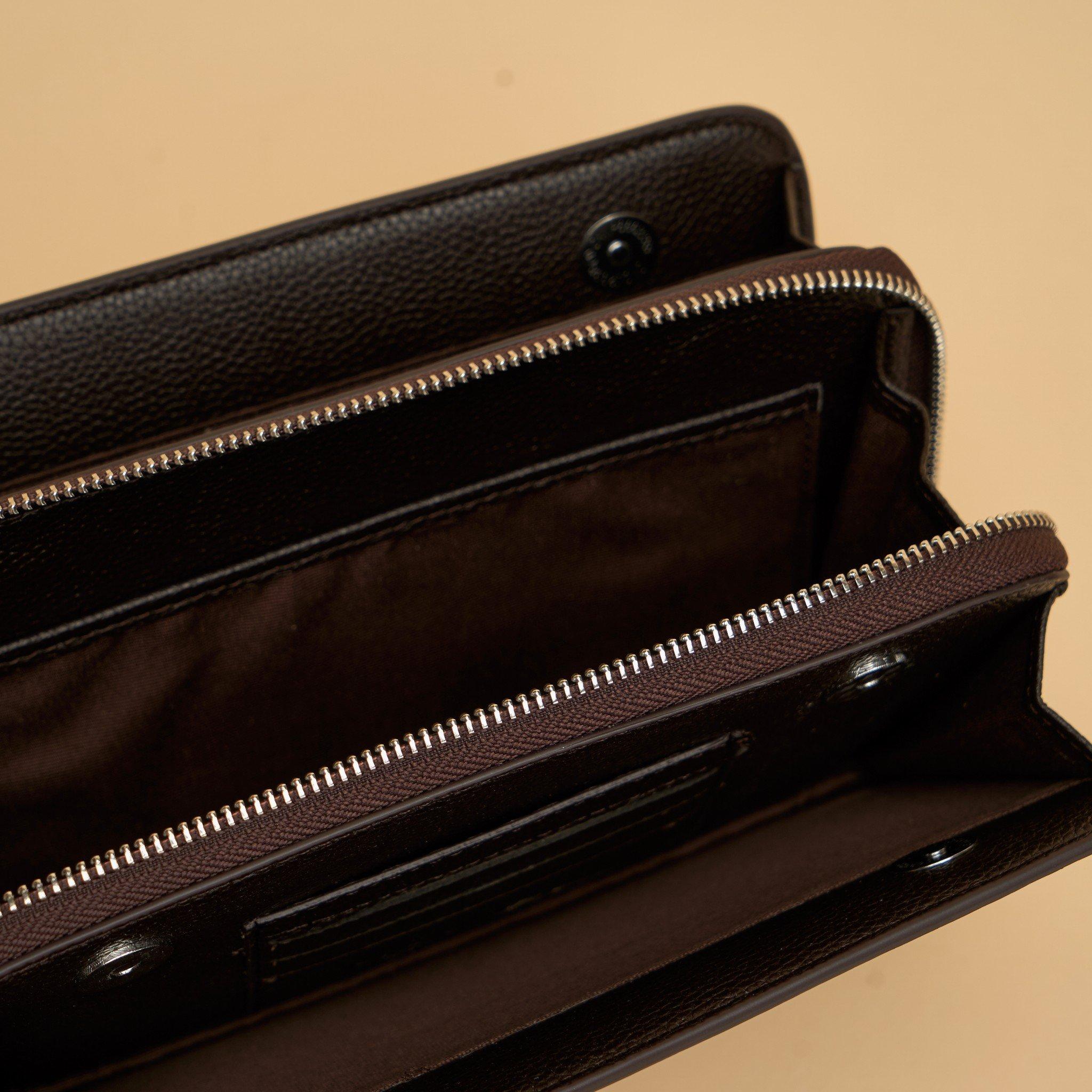 SHINKO DA BÒ CLUTCH CẦM TAY NAM
