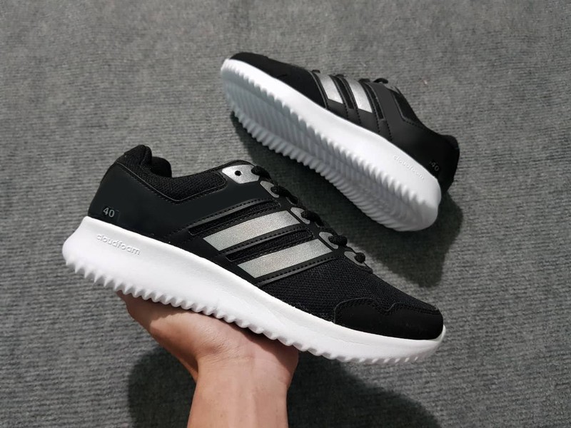 Giày nam - giày sneaker nam nữ size 35 đến 44 (đen sọc trắng 01)