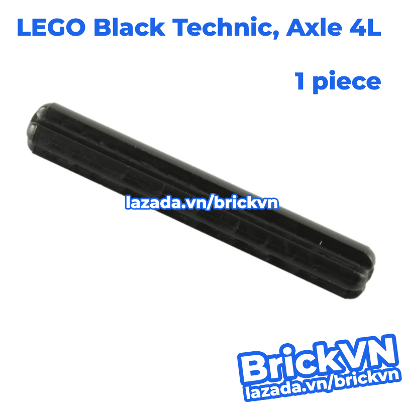 1x new genuine lego black technic, axle 4l
