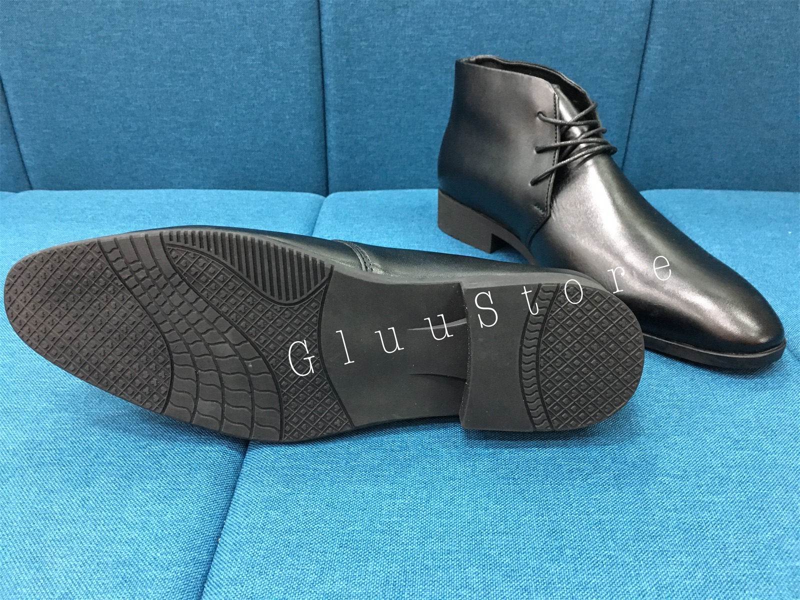Giày da nam Chelsea Boots da bò kiểu dáng Dây Buộc