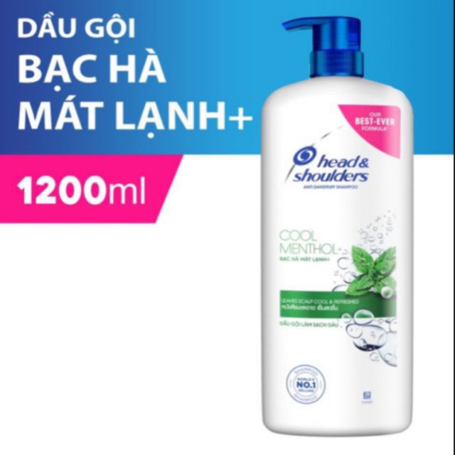 DẦU GỘI HEAD&SHOULDER SHAMPOO COOL MENTHOL 1200ML