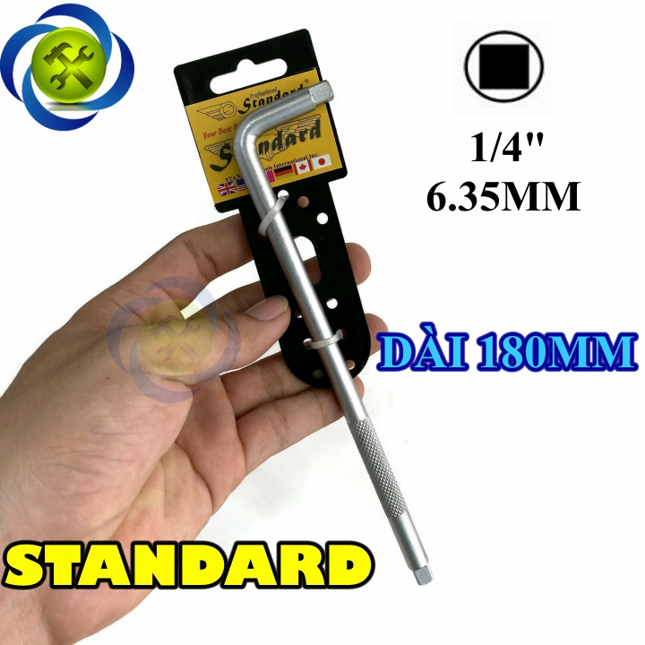 Cần siết chữ l 1/4 standard loại 2 đầu dài 180mm
