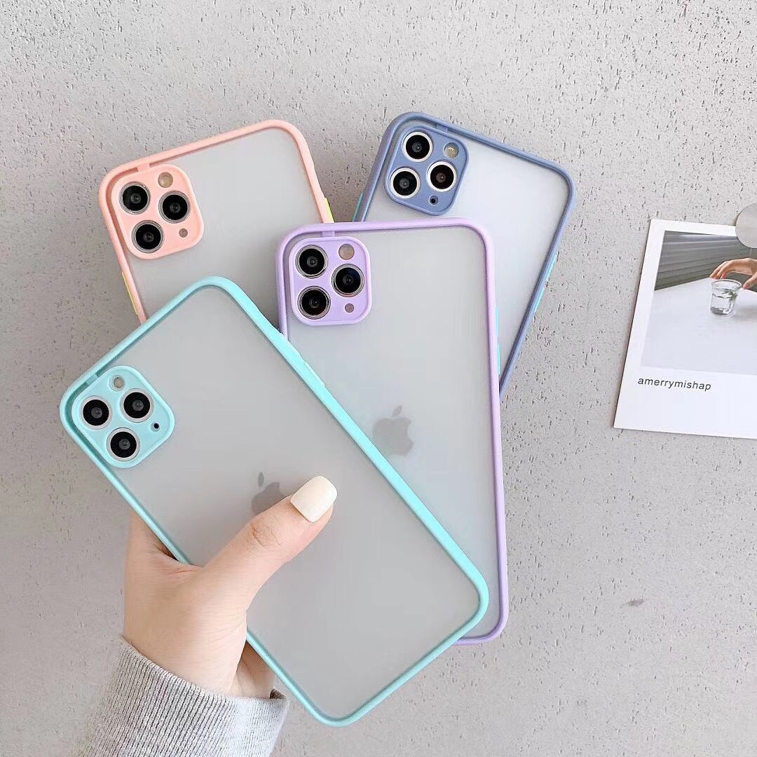 Ốp Lưng Iphone Mặt Nhám Nhiều Màu Bảo Vệ Camera (Basic Camera) 6/6plus/6s/6splus/7/7plus/8/8plus/x/xs/11/12/pro/max/plus/promax Sâu Shop