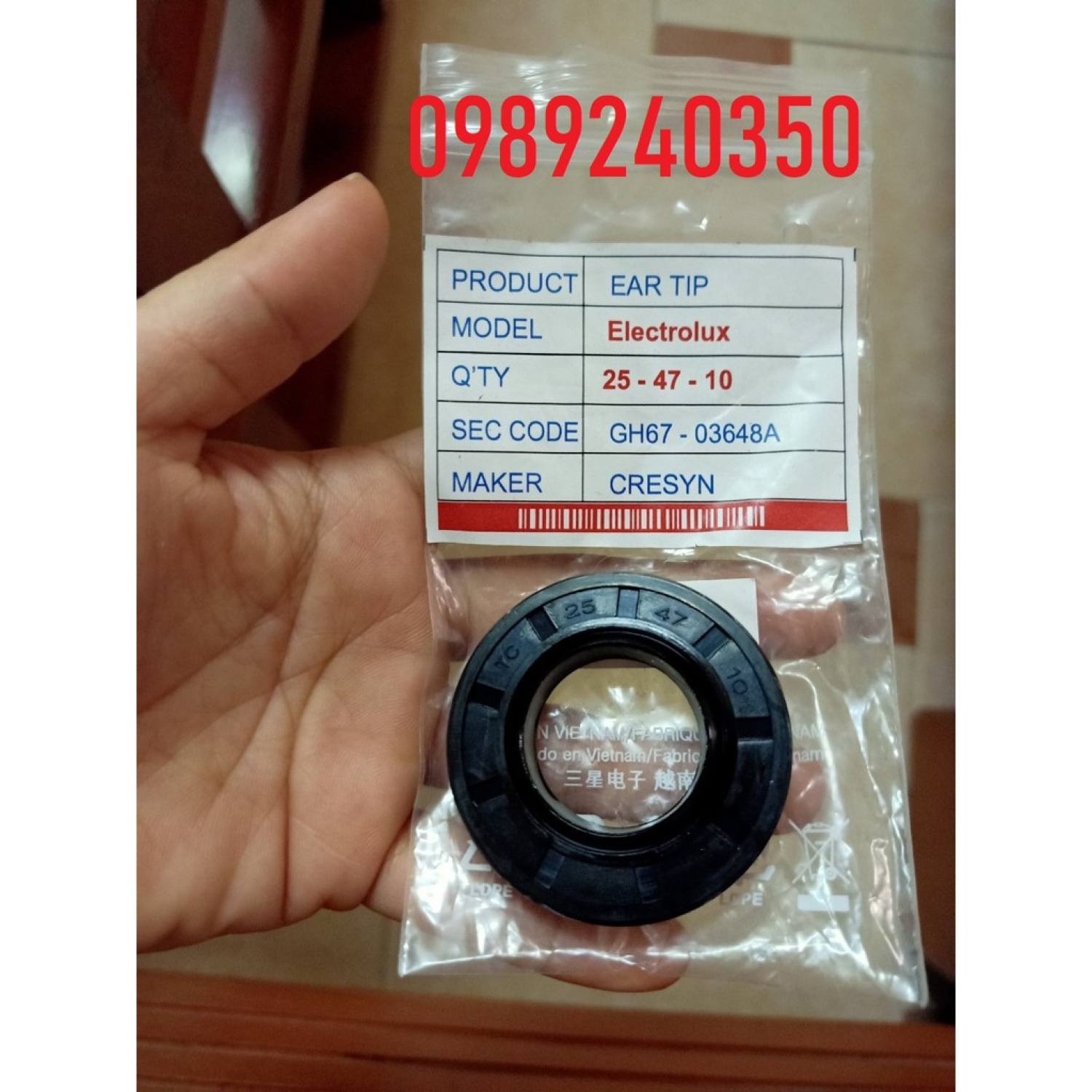 Phớt máy giặt electrolux 85761, 85661, 85662, 85752, 85712, 85742...