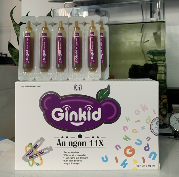 Chính hãng  Ginkid ăn ngon 11x cải thiện chức năng tiêu hóa cho trẻ hết biếng ăn hộp 20 ống, sản phẩm có nguồn gốc xuất xứ rõ ràng, đảm bảo chất lượng, dễ dàng sử dụng cao cấp