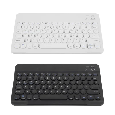 Cute keyboard cap Wireless Keyboard Mobile Phone Tablet Pc 10 Inch Wireless Keyboard Ultra thin Round Cap Keyboard