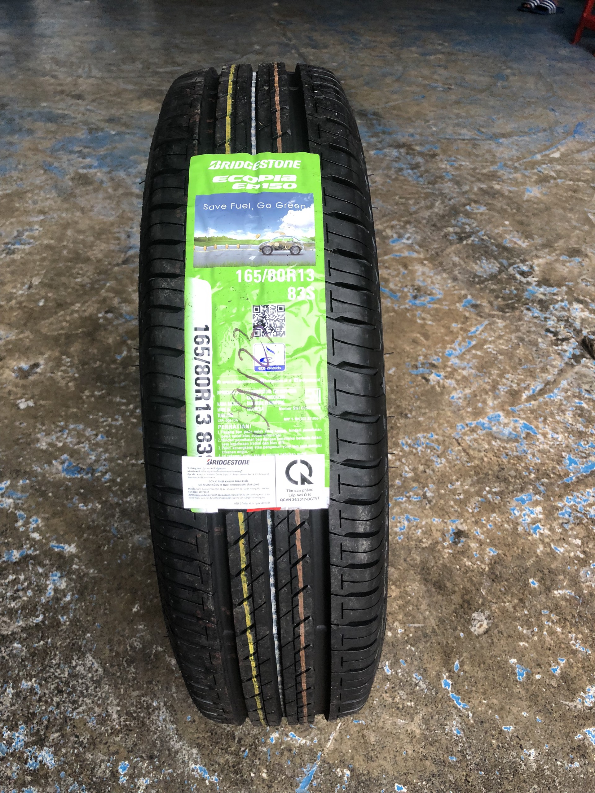 Lốp bridgestone 165/80r13 ecopia ep150