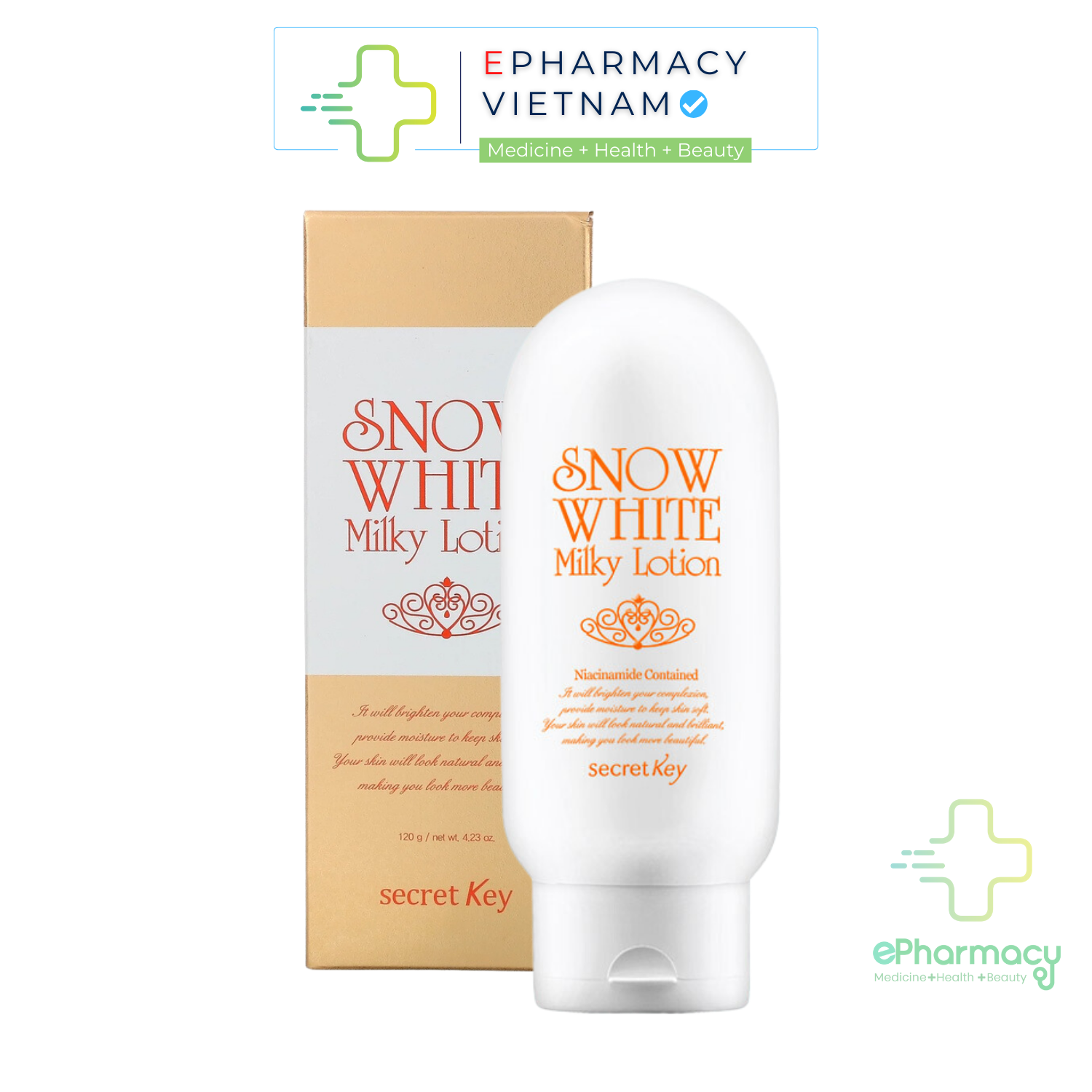 Sữa Dưỡng Thể SECRET KEY SNOW WHITE Milky Lotion dưỡng da trắng mịn, nâng tông tức thì 120g