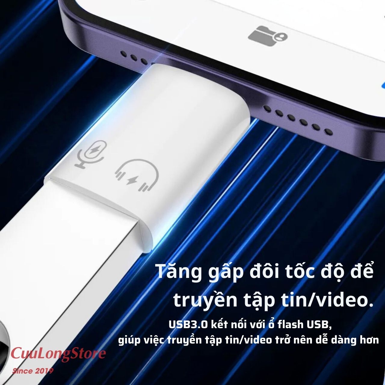 Type C to lightning jack OTG headphone converter USB to Lightning iPhone