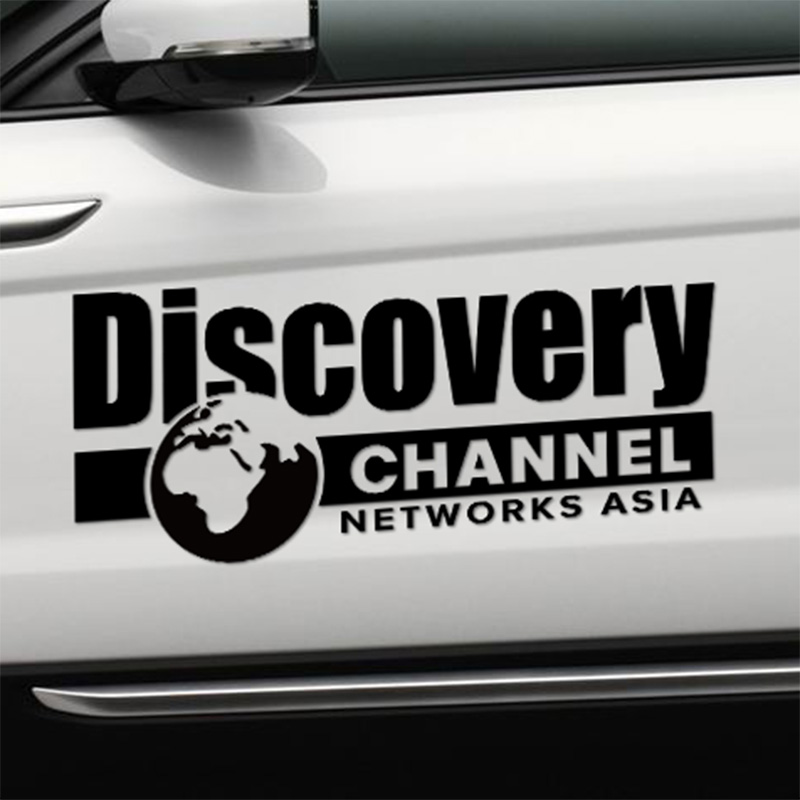1 bộ 02 chiếc Decal dán sườn xe DISCOVERY màu Đen