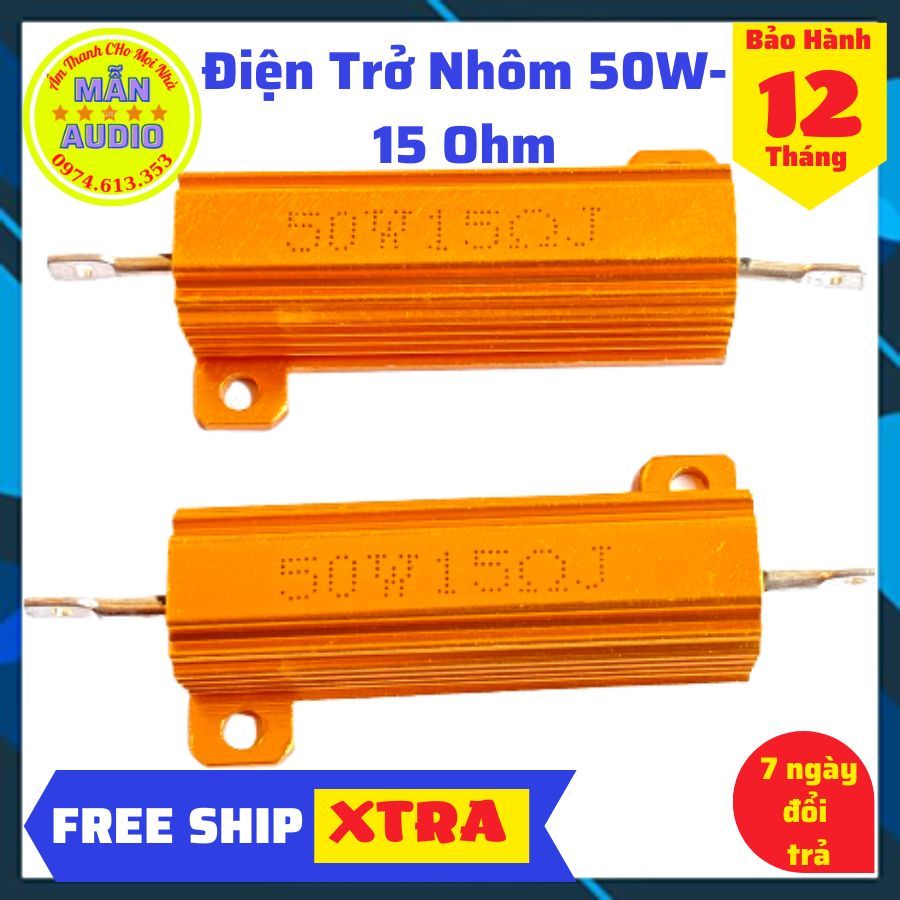 Trở nhôm 50w - 15 Ohm