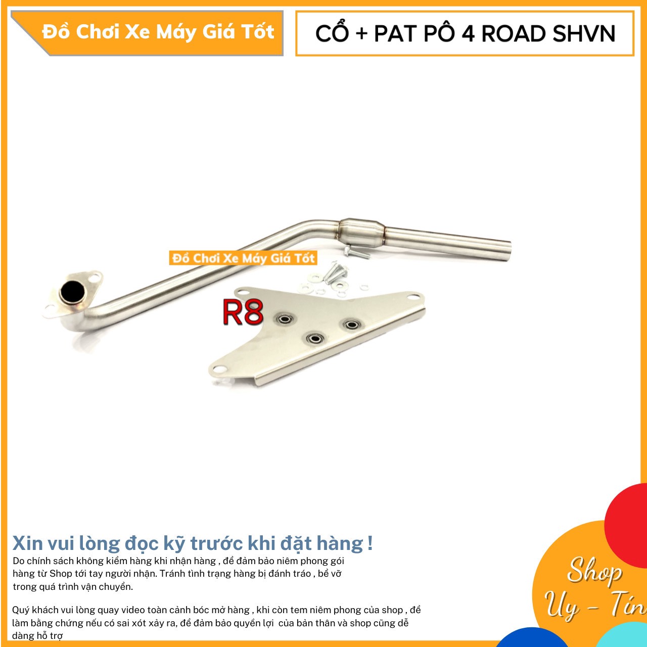 [HCM]CỔ PÔ 4 ROAD CHO VARIO 2018 - SH Ý LOẠI XỊN