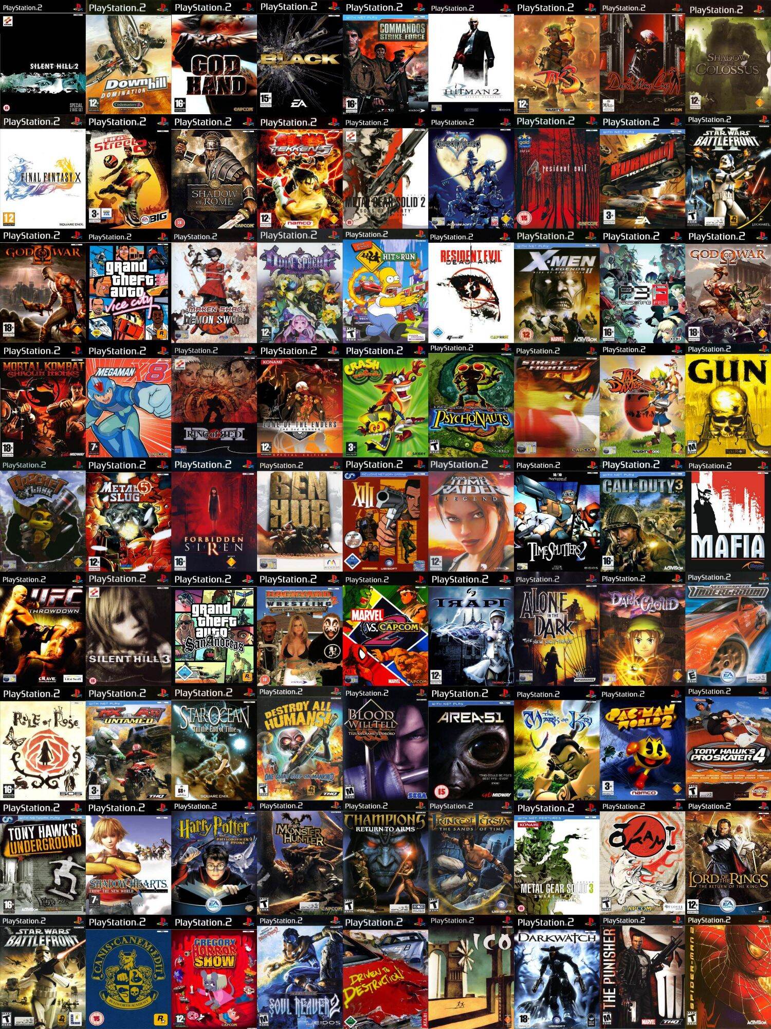 Bộ 7 game ps2 tự chọn