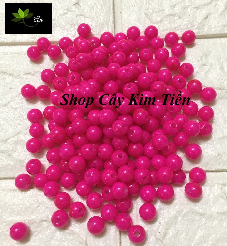 Hạt cườm 8mm nguyên liệu làm đồ handmade 100gr (Được trộn màu)