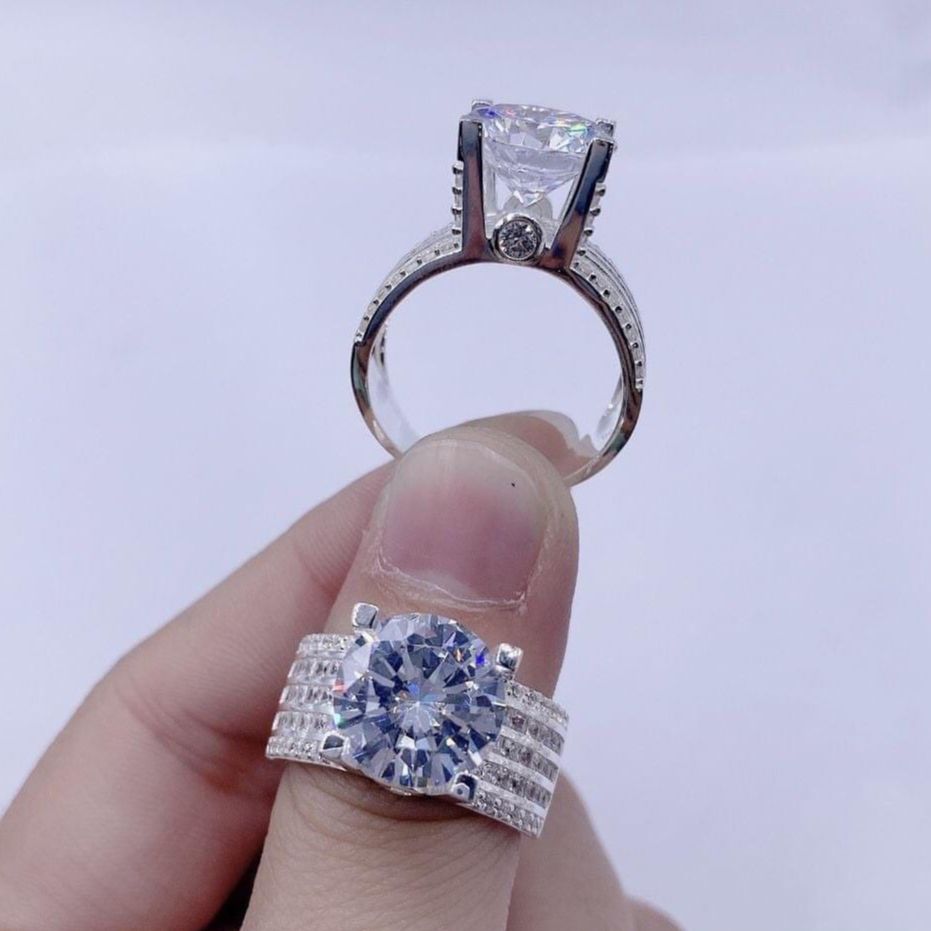 [HCM]Nhẫn nữ mạ vàng thật nhẫn vàng non vàng 18k nhẫn đẹp đính đá pha lê xinh mặt đá chữ nhật vuông sáng thiết kế sang trọng Trang sức NỮ GADO - Trang Sức GADO N123