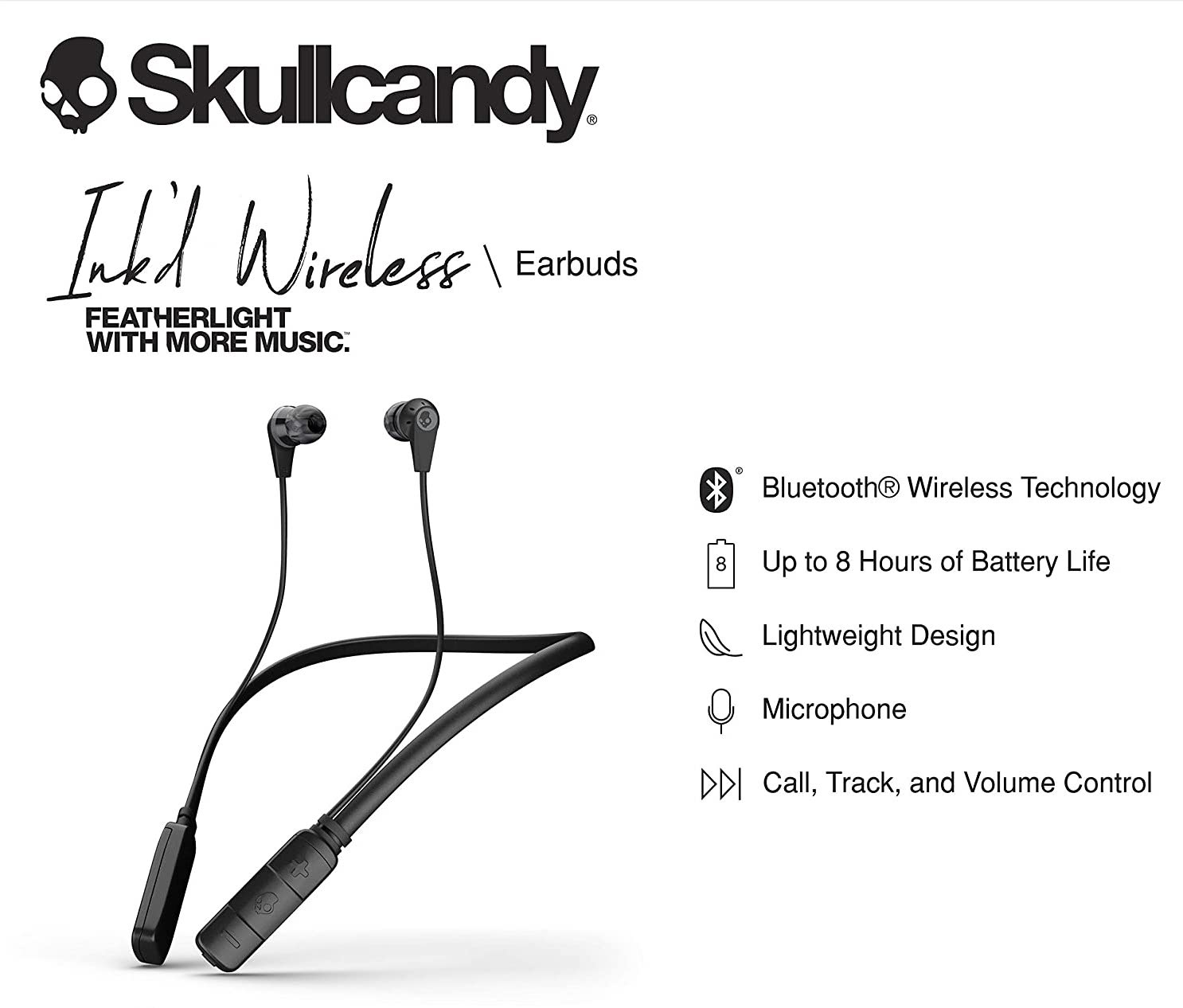 [HCM]Tai nghe Bluetooth SKULLCANDY Inkd Wireless